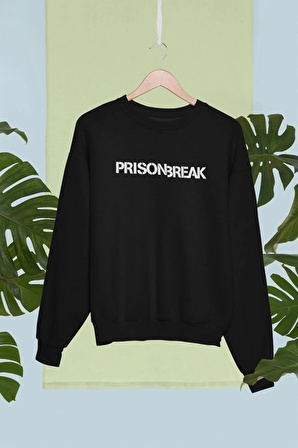 %100 Pamuk Oversize Kalıp Prison Break Tasarımlı Unisex Sweatshirt