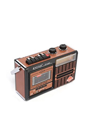 Knstar Nostaljik Bluetooth'lu Kaset Çalar + Usb + Sd + Tf Card + Fm Radyo Fm/am/sw1-2 Radyo