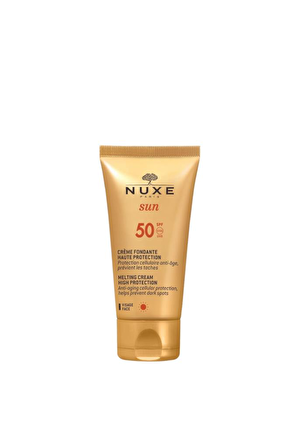 Nuxe Sun 50 Faktör Yaşlanma Karşıtı Tüm Cilt Tipleri İçin Renksiz Güneş Koruyucu Krem 50 ml