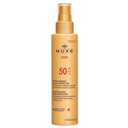 Nuxe Sun 50 Faktör Nemlendirici Tüm Cilt Tipleri İçin Renksiz Güneş Koruyucu Sprey 150 ml