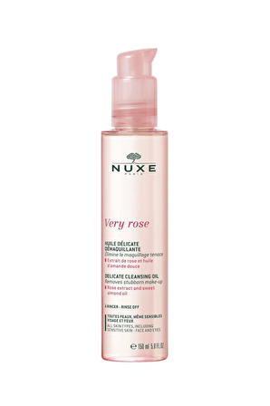 Nuxe Very Rose Tüm Ciltler için Temizleyici Yüz Temizleme Yağı 150 ml 