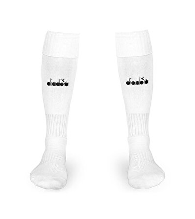 Diadora Beyaz Halı Saha Şortu - 40-45 Uzun Futbol Çorabı - DDSET-ANT001