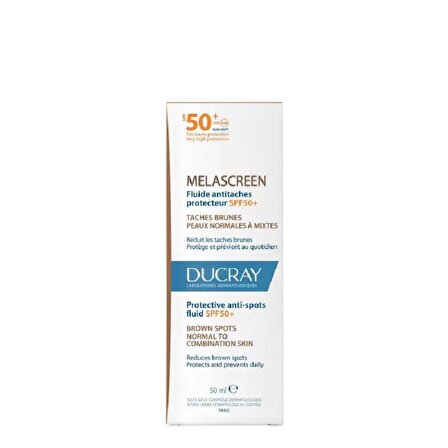 Ducray Melascreen Leke Eğilimli ve Normalden Yağlıya Dönük Ciltler İçin Güneş Koruyucu Spf50+ 50 ml