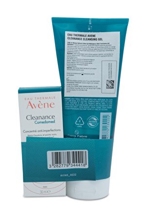 Avene Cleanance Yağlı Cilt için Temizleyici Yüz Temizleme Jeli 200 ml & Bakım Kremi 30 ml 