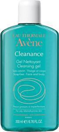 Avene Cleanance Yağlı Cilt için Temizleyici Doğal Yüz Temizleme Jeli 200 ml 