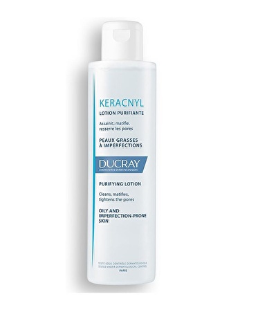 Ducray Keracnyl Akneye Eğilimli ve Yağlı Ciltler İçin Matlaştırıcı-Arındırıcı Akne Losyon  200 ml 