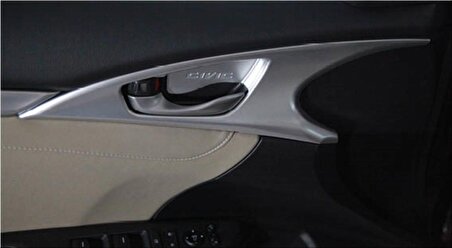 Honda Cıvıc Fc5 2016-2020 İç Kapı Kolu Çerçevesi Sılver Kalın