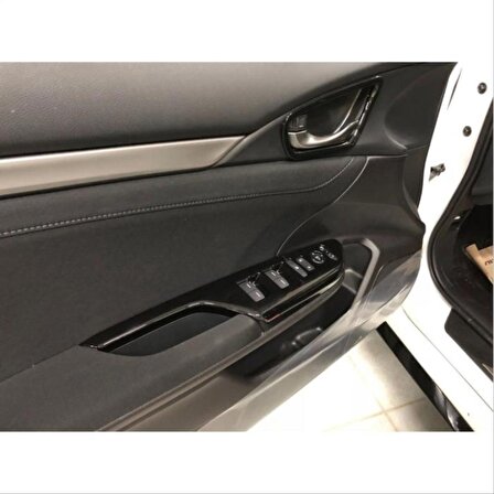 Honda Cıvıc Fc5 2016-2020 Kapı Kolçak Kaplama Pıano Black