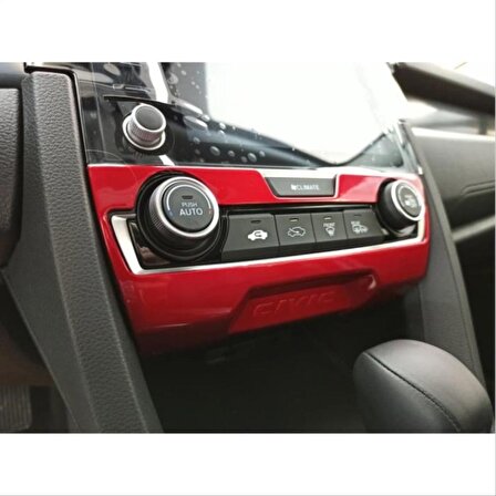 Honda Cıvıc Fc5 2016-2020 Klıma Panel Kaplama- Kırmızı