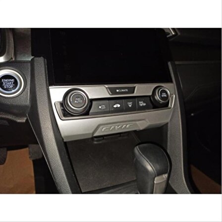 Honda Cıvıc Fc5 2016-2020 Klıma Panel Kaplama- Sılver