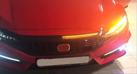 Honda Cıvıc Fc5 2016-2020 Ön Panjur Ledı