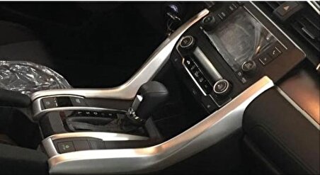 Honda Cıvıc Fc5 2016-2020 Vıtes Konsol Çıta Kaplama- Sılver (2 Parça - Sadece Direkler)