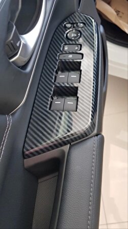 Honda Cr-V 2018-2021 Kapı Kolçak Kaplama Karbon