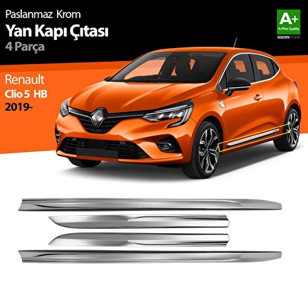 Renault Clio 5 Krom Yan Kapı Çıtası 4 Prç. 2019 Ve Üzeri