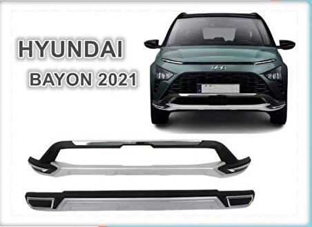 Hyundai Bayon 2021 Sonrası Ön Arka Tampon Koruma Difüzör