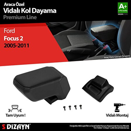 Ford Focus 2 Kol Dayama Kolçak ABS Vidalı Siyah 2005-2011 A+Kalite