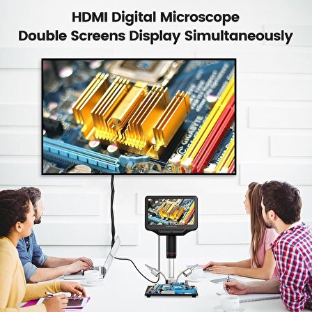 Andonstar AD407 Pro 7 Inc Ekran 3D HDMI Lehimleme Dijital Mikroskop