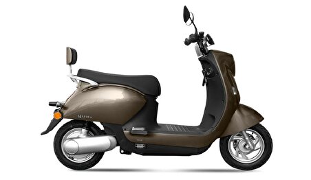 YUKİ YK-48 Tron Elektrikli Scooter Motorsiklet-2023 Model-Kahverengi