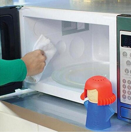 Buharlı Mikrodalga Temizleyici Kırmızı- Mavi Fırın Mutfak Temizleme Aleti