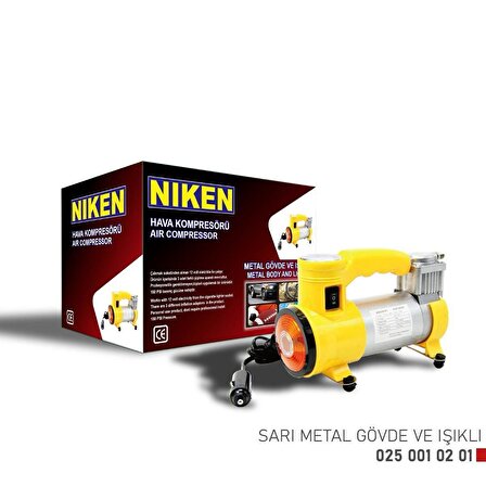 Niken Hava Kompresörü Sarı Metal Gövde 150 Psı