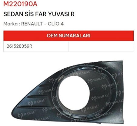 Clio 4 Ön Sis Far Çerçevesi Sol 261528359R GNS