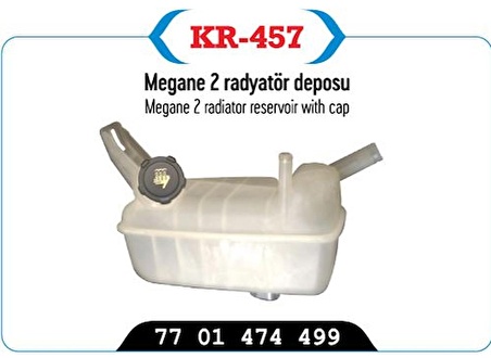 Megane 2 Scenic 2 Radyatör Yedek Su Deposu Kapaklı 7701474499 KR-457NS