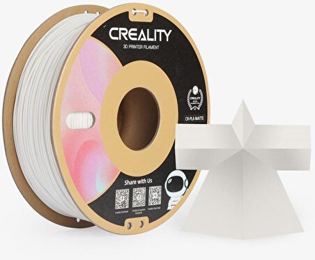 Creality CR-PLA Matte Filament Beyaz 1.75mm 1kg - Gypsum white Standart