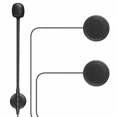 Polham Motosiklet Kaskı İçin Bluetooth Kulaklık Mikrofonlu Su Geçirmez FM Interkom Kask Kulaklığı