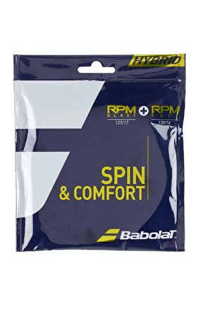 Babolat Hybrid RPM Blast 125 +RPM Soft 130 Tenis Kordaj Teli 12m