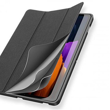 Coofbe Standlı Kalem Yerli Samsung Galaxy Tab S8 Kılıf  (X700-X706) Katlanabilir Uyku Modlu Tablet Kılıfı