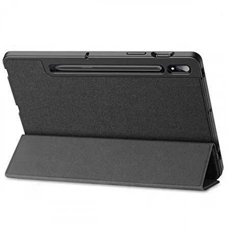 Coofbe Standlı Kalem Yerli Samsung Galaxy Tab S8 Kılıf  (X700-X706) Katlanabilir Uyku Modlu Tablet Kılıfı