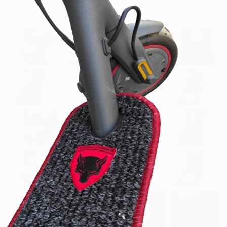 Elektrikli Scooter Aksesuar Koruyucu Paspas Rks smart KickScooter A3 İçin Kırmızı Kurt Nakış Arma
