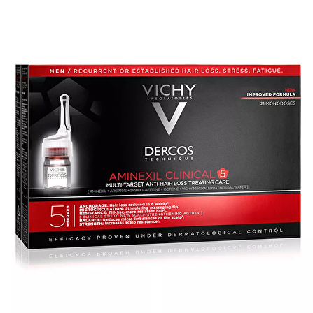 Vichy Dercos Aminexil Clinical 5 21x6ml Serum Erkekler İçin