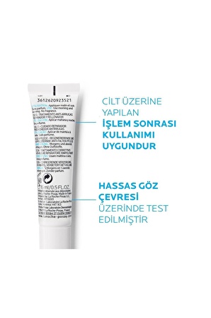 La Roche Posay Hyalu B5 Kırışıklık Karşıtı-Aydınlatıcı B5 Vitamini-Hyalüronik Asit Hipoalerjenik 40 Yaş + Göz Çevresi Krem 15 ml 