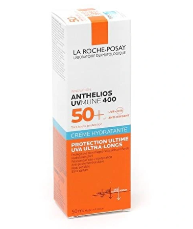 La Roche Posay Anthelios Uvmune 400 50+ Faktör Nemlendirici Hassas Ciltler İçin Renkli Yüz Güneş Koruyucu Krem 50 ml