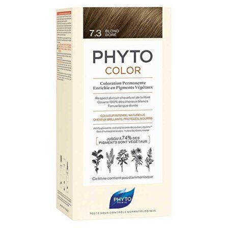 Phyto Phytocolor Bitkisel Saç Boyası 7.3 - Kumral Dore Yeni Formül