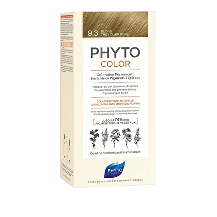  Phyto Phytocolor Bitkisel Saç Boyası 9.3 - Açık Sarı Dore Yeni Formül
