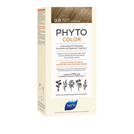 Phyto Phytocolor 9.8 Bitkisel Saç Boyası Açık Sarı Bej