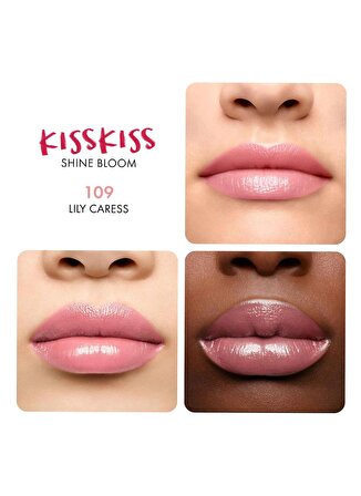 Guerlain Kiss Kiss Shine Bloom Ruj - 109 Lily Caress
