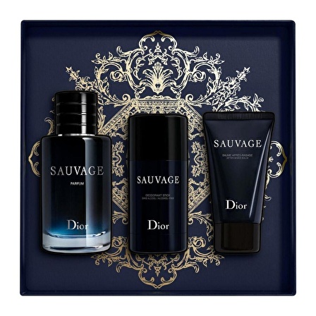 Christian Dior Sauvage Parfum Edp 100 Ml + After Shave Balm 50 Ml + Deo Stick 75 Gr