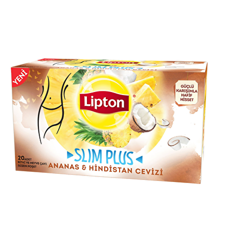 Lipton Slim Plus Hindistan Cevizi Çay 20'li