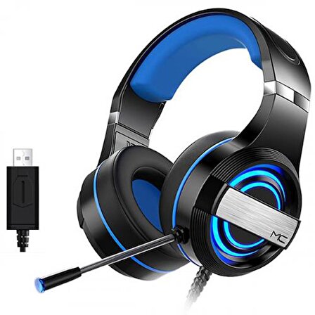 Coofbe 4D Surround RGB Işıklı USB Girişli Profesyonel Oyuncu Kulaklığı Kafaüstü Gaming Kulaklığı