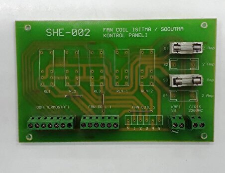 She-002 Fan Coıl Isıtma / Soğutma Kontrol Paneli Kart 060304-2