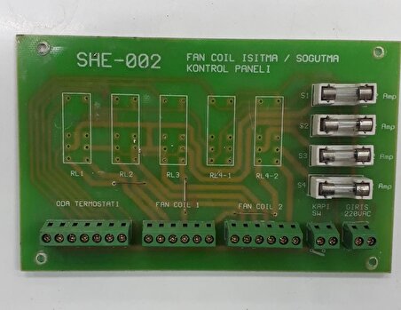 She-002 Fan Coıl Isıtma / Soğutma Kontrol Paneli Kart 060304-1