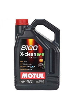 Motul 8100 Sentetik Partiküllü Motor Yağı 5 lt 