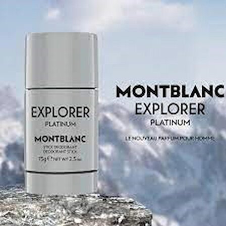 MONTBLANCMen's Explorer Platinum Deodorant  75 G Stick