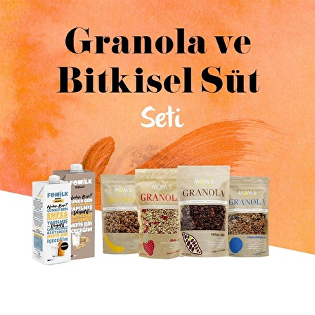 Granola ve Bitkisel Süt Seti