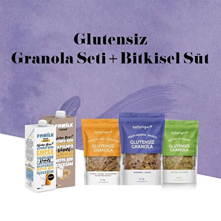 Glutensiz Granola ve Bitkisel Süt Seti