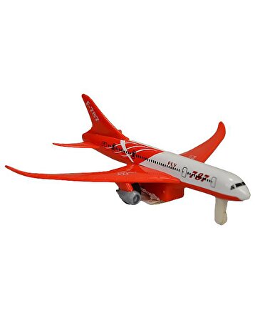 Ctoy Sürtmeli Çek Bırak Oyuncak Uçak Kırmızı