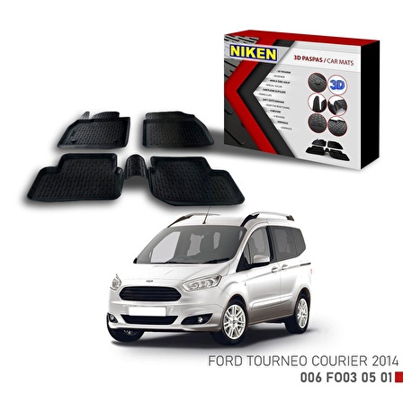 Ford Tourneo Courier için Uyumlu 2014 3D Paspas